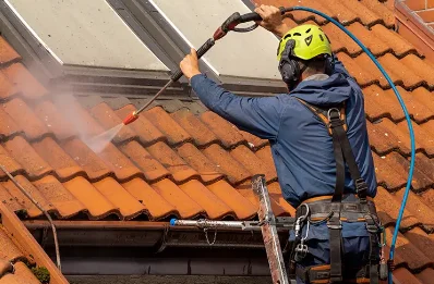 Démoussage et hydrofuge de toiture à Rivèrenert